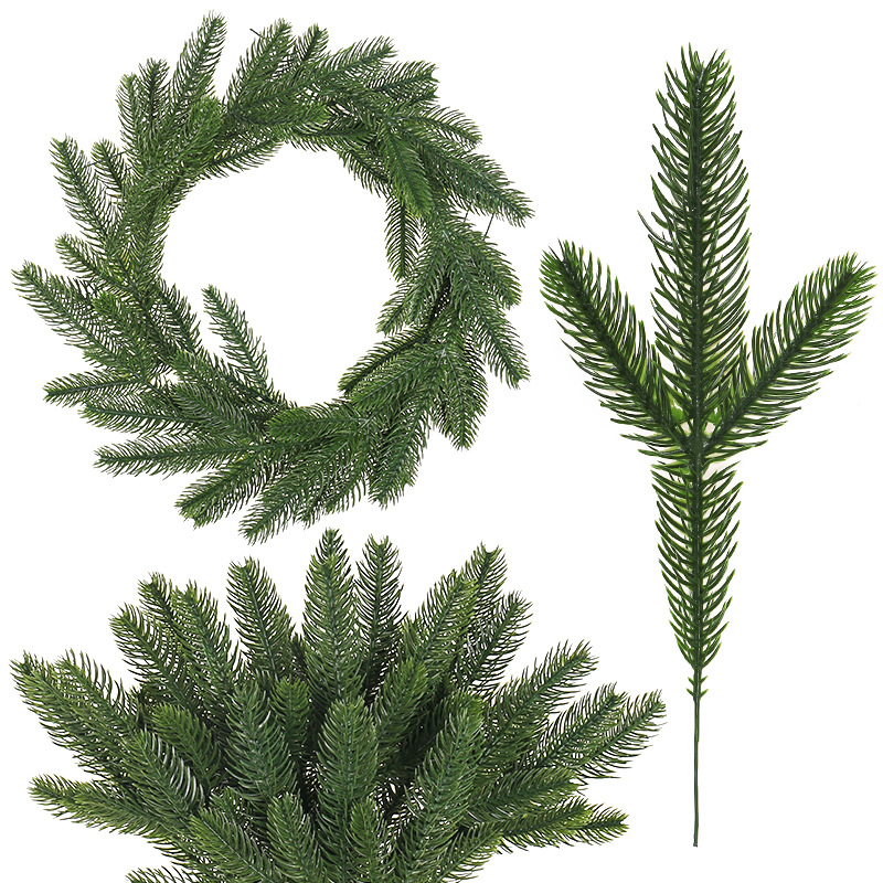 Christmas Wreath Fake - Sztuczne gałązki sosnowe, sztuczne igły sosnowe,
