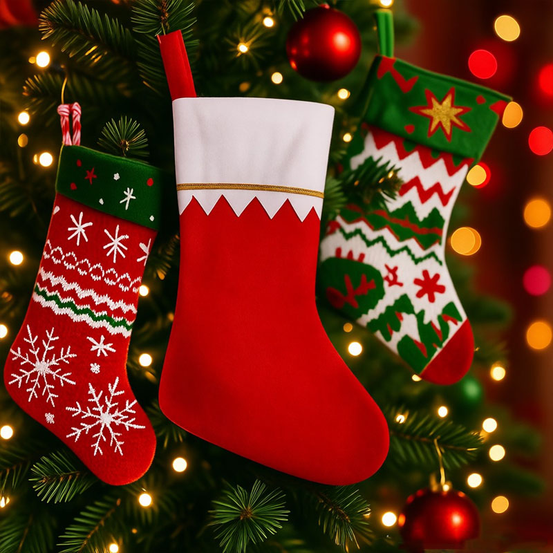 Christmas Stocking Hanging - Świąteczna skarpeta na prezenty, dekoracja na