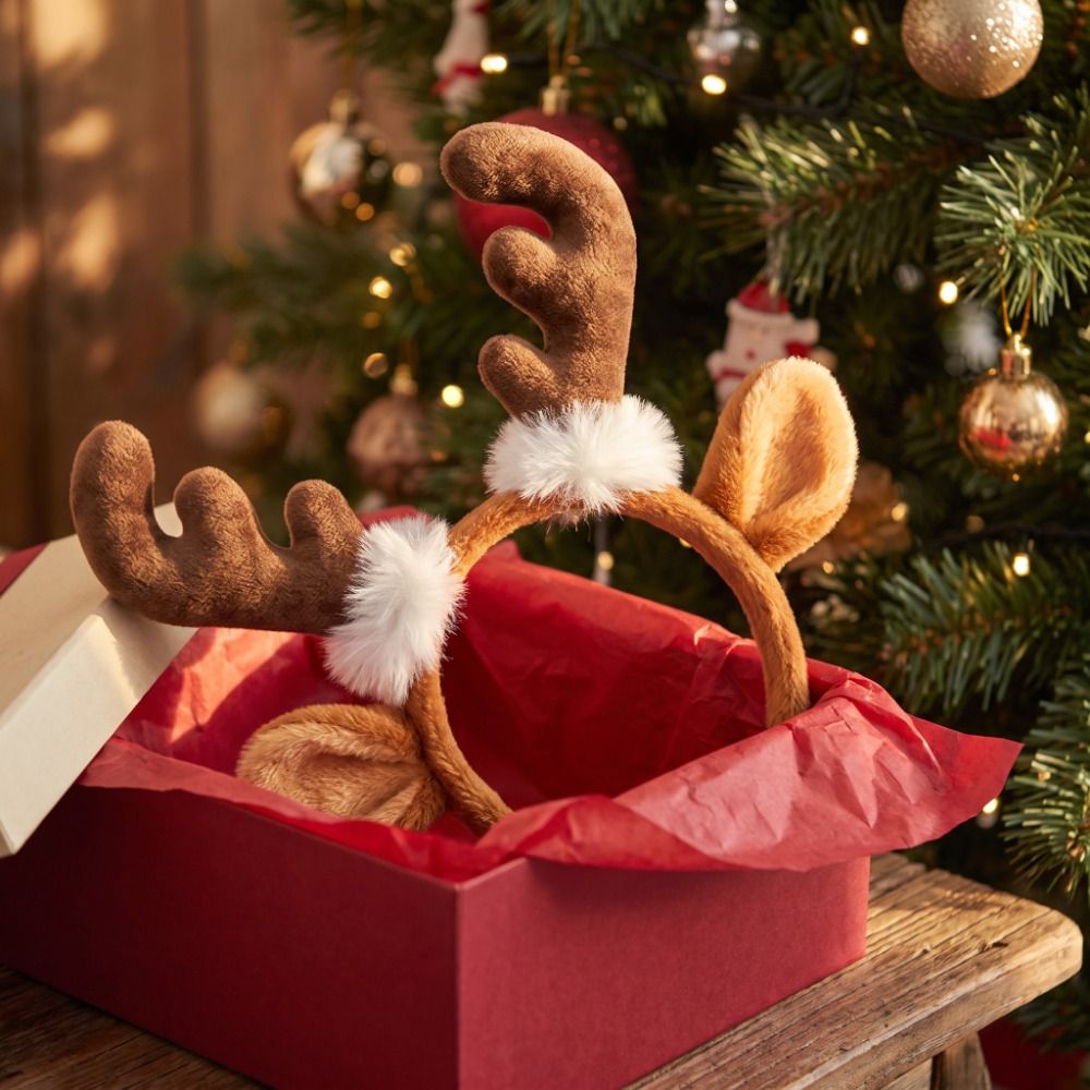 Pluszowa opaska z rogami renif – Reindeer Antlers Headband recenzja i cena