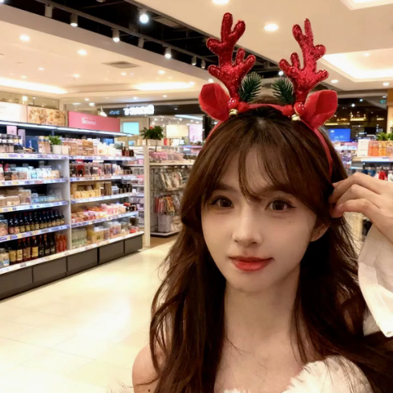 Świąteczna opaska z brodami re – Reindeer Antlers Headband recenzja i cena