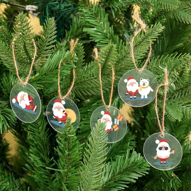 5/100x Przezroczyste Akrylowe  – Christmas Stocking Hanging recenzja i cena