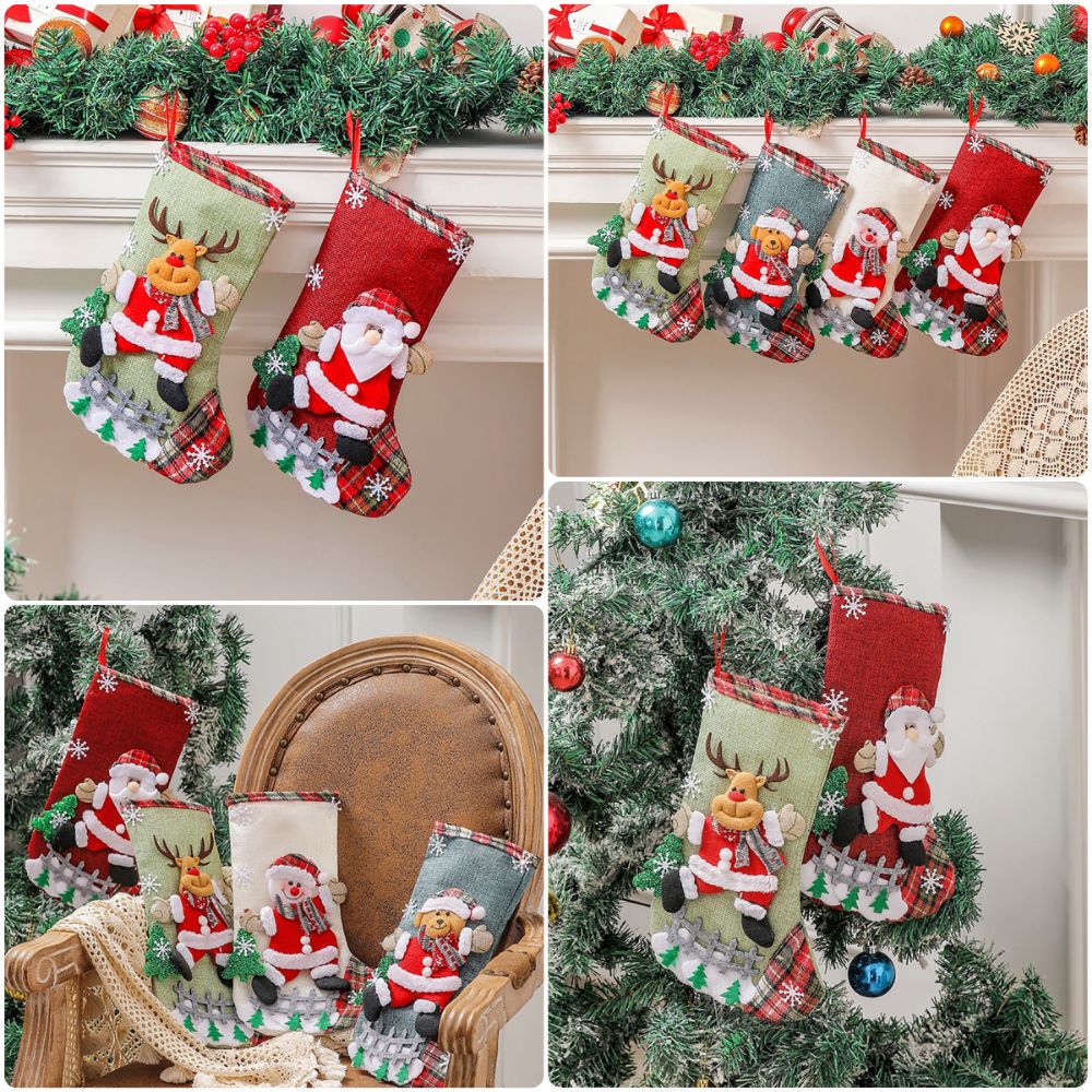 Wielokolorowa świąteczna skarp – Christmas Stocking Hanging recenzja i cena