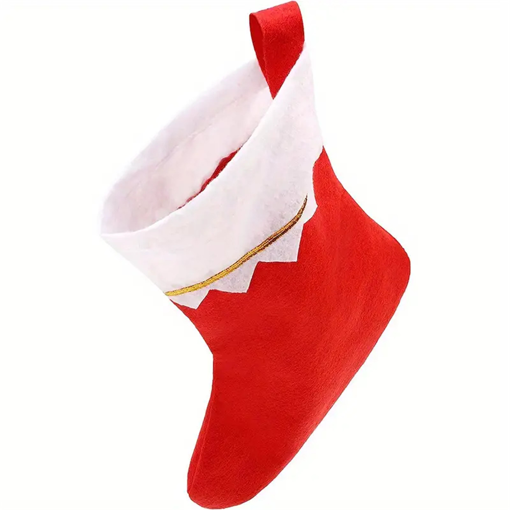 12 szt. Czerwone filcowe pończ – Christmas Stocking Hanging recenzja i cena