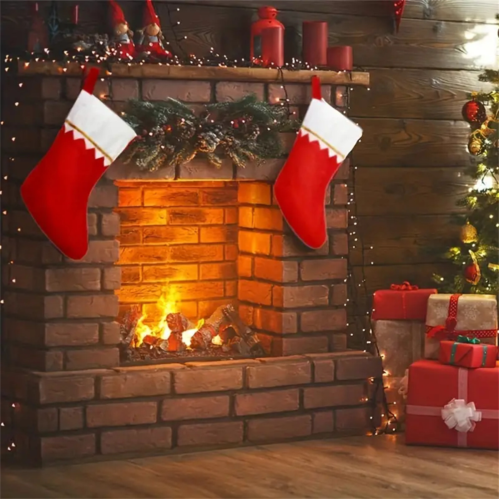 12 szt. Czerwone filcowe pończ – Christmas Stocking Hanging recenzja i cena