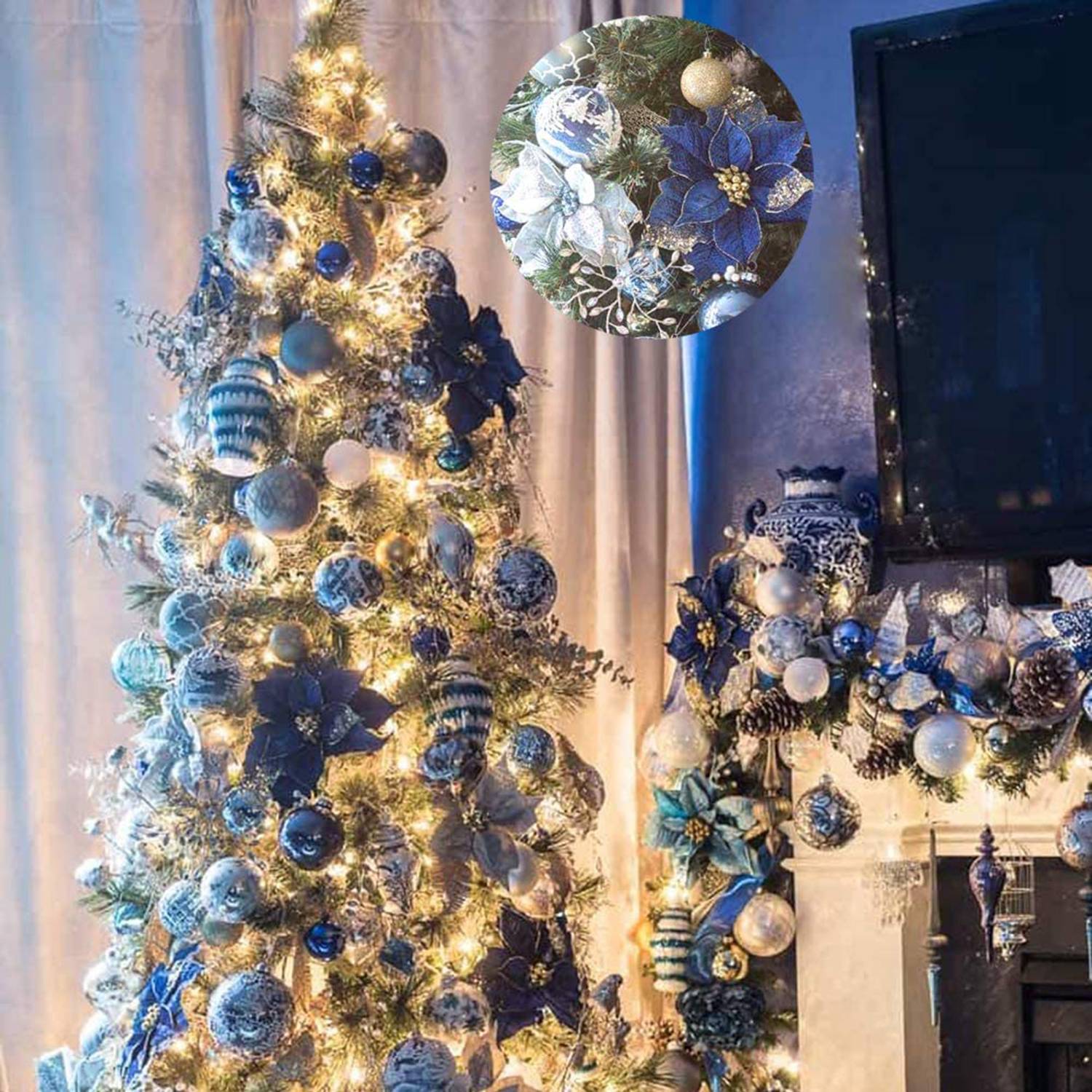 Boże narodzenie brokat 20 szt. – Christmas Wreath Fake recenzja i cena